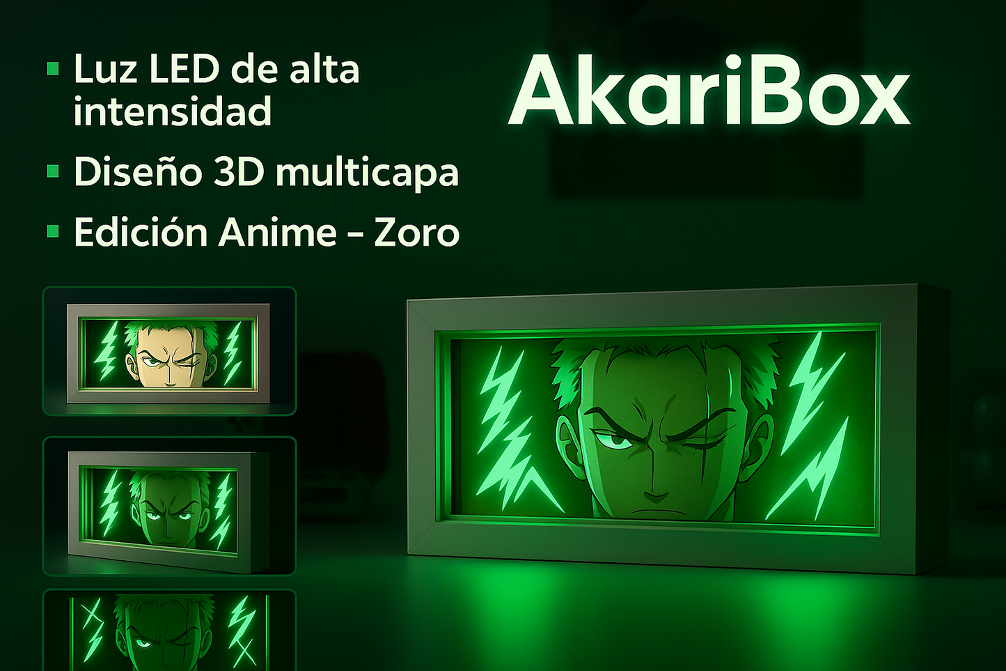 Caja de Luz Anime 3D