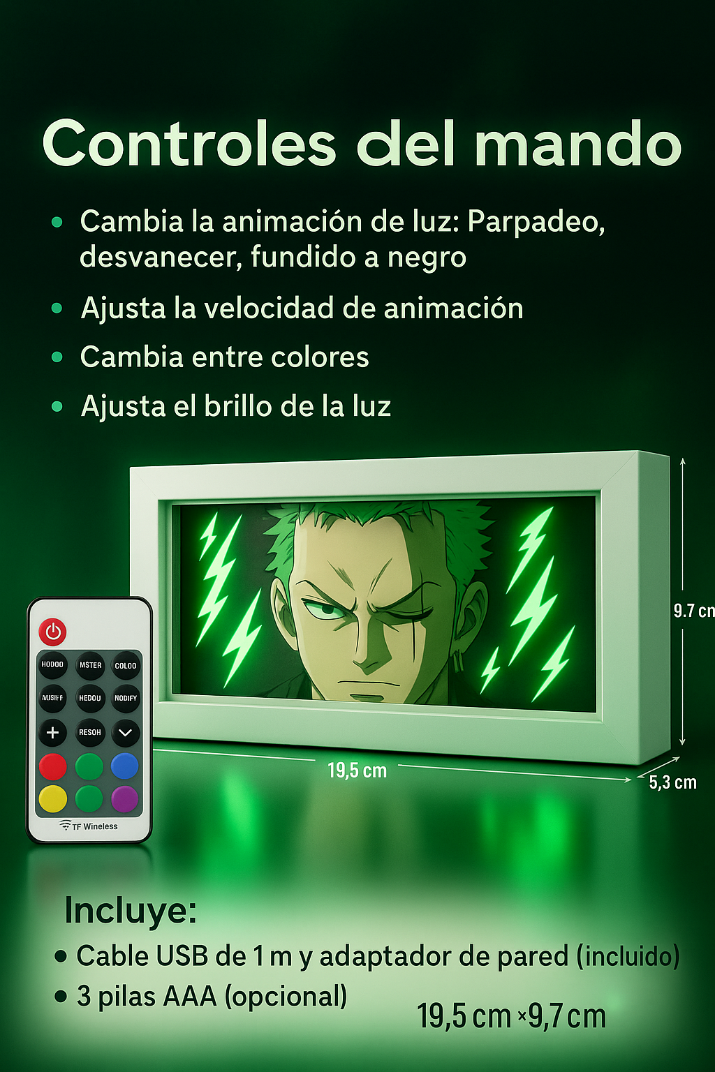 Caja de Luz Anime 3D